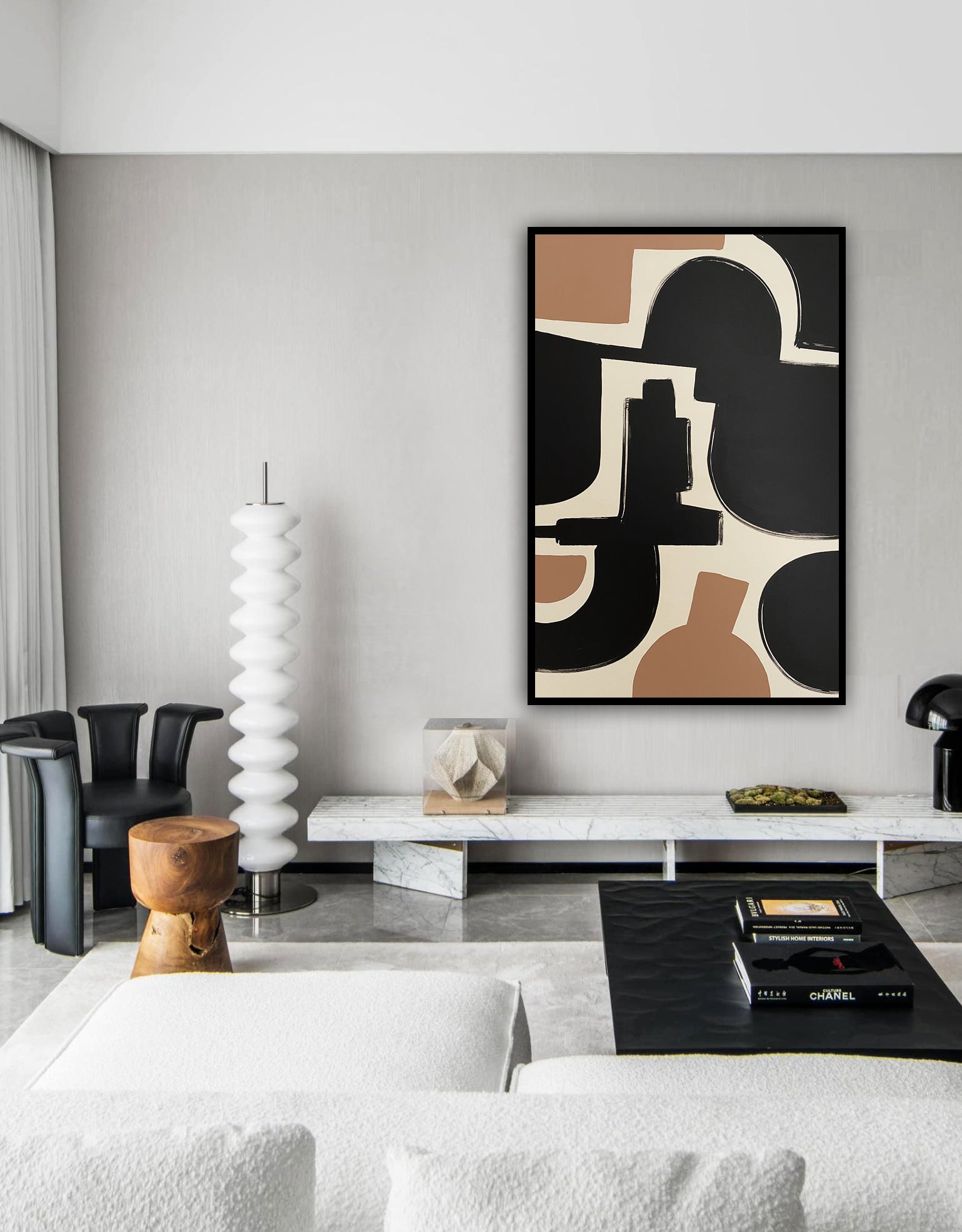 Pink and Black Shapes