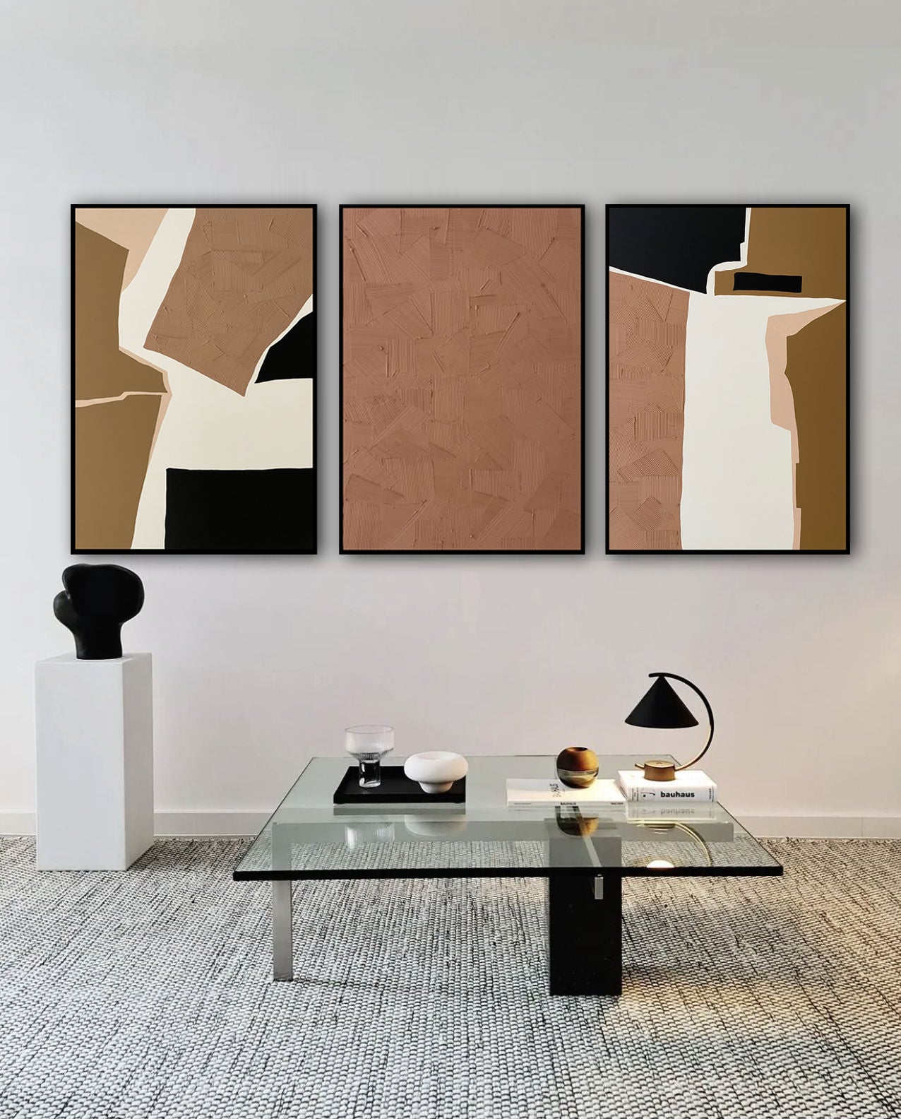 Pink Bold Shapes 3'lü Set