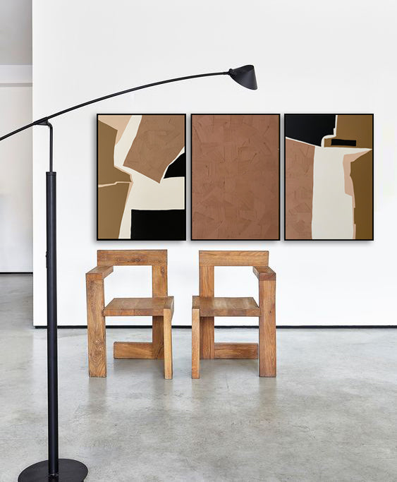 Pink Bold Shapes 3'lü Set