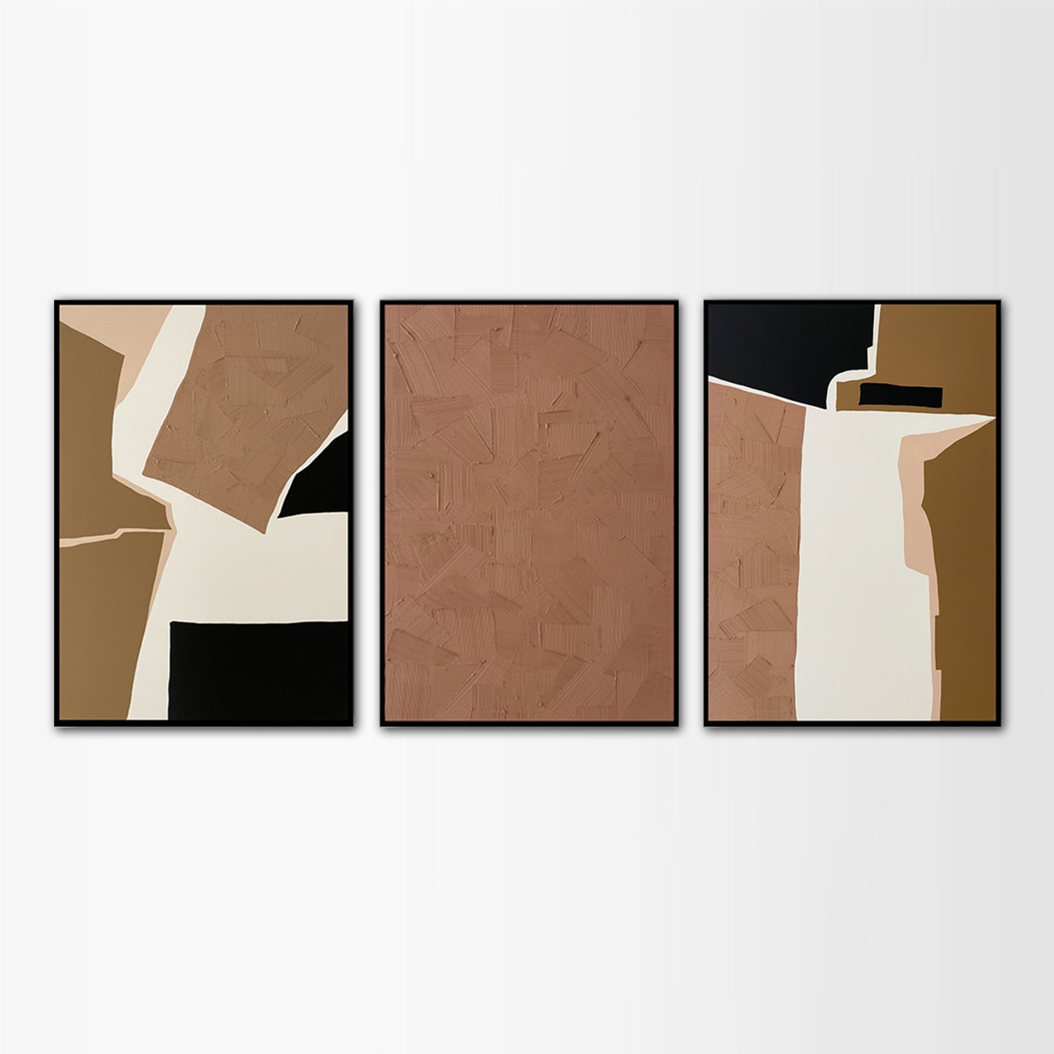 Pink Bold Shapes 3'lü Set